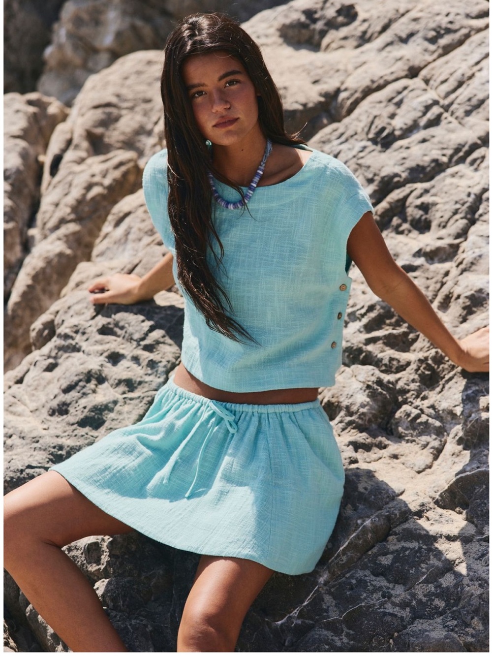 Free People Skye Mini Skirt Set NWT M - Picture 5 of 13